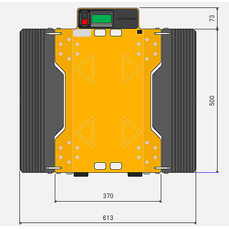 無線ノンストップスケール計量センサープレート/MD36WN-5-05PT