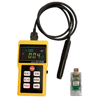 テスラメーター垂直式センサー付（試験成績書付き）　無線使用可/ME18V-400BANK