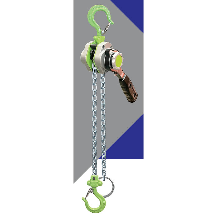 小型軽量アルミレバーチェーンブロック250kg/MF7AL-250KGF