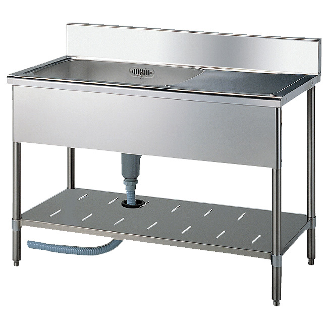 新品ステンレスシンク(1槽水切り付シンク)SZ9012返品分 Z-01046-8