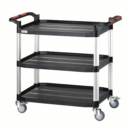 軽量アルミ樹脂ワゴン (プレート3段式)/M1304AT-909FW