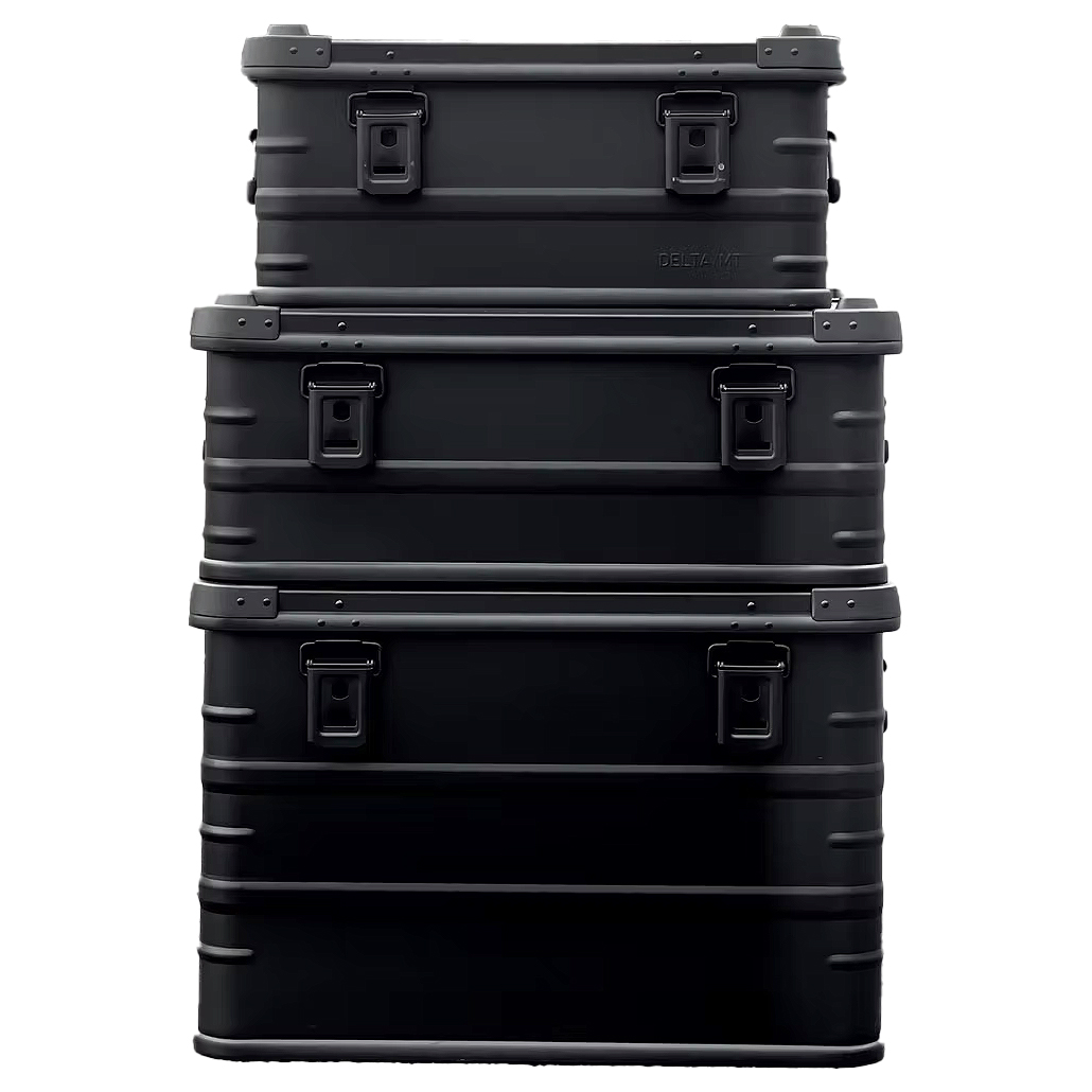 黒色アルミ製コンテナボックス（30L）/M2208DM-E30BK