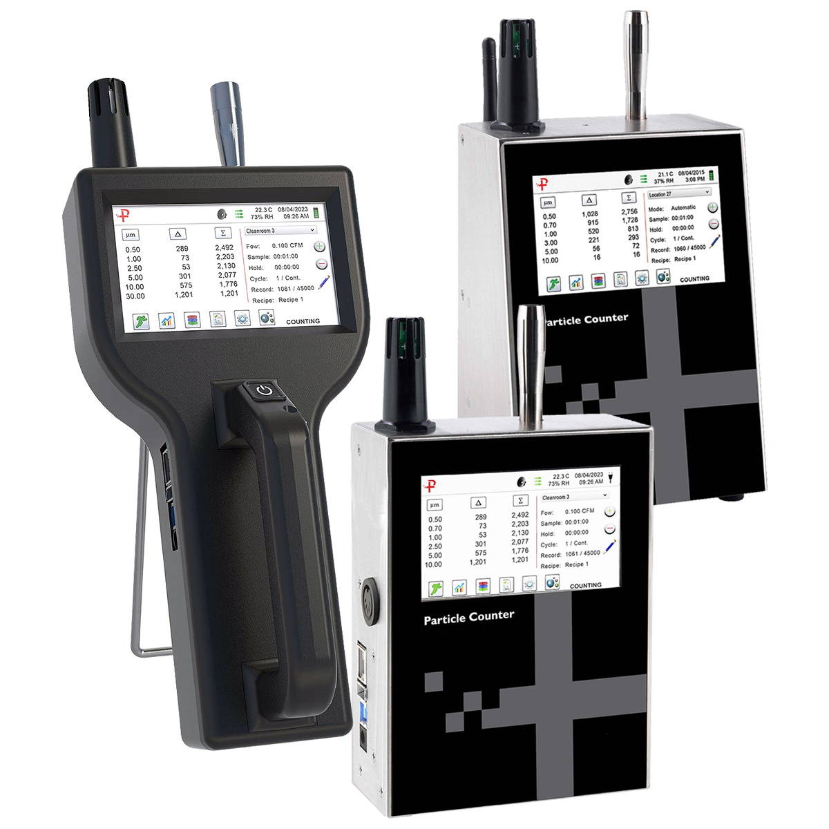 大粒子対応パーティクルカウンタ（0.5～30μm）ハンディタイプ/M3283PTC-LP30-8506H