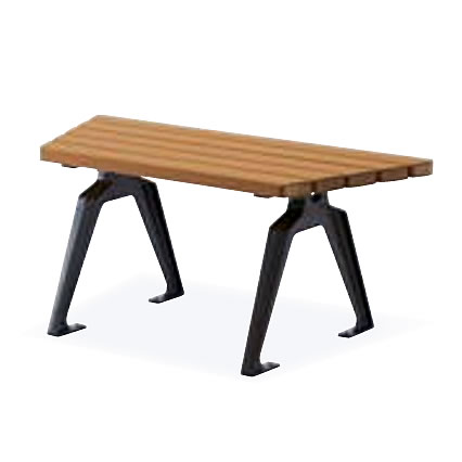 屋外フレキシブル台形ユニットベンチ（再生木材EMウッド）/M3472RB-TZ900A-EM