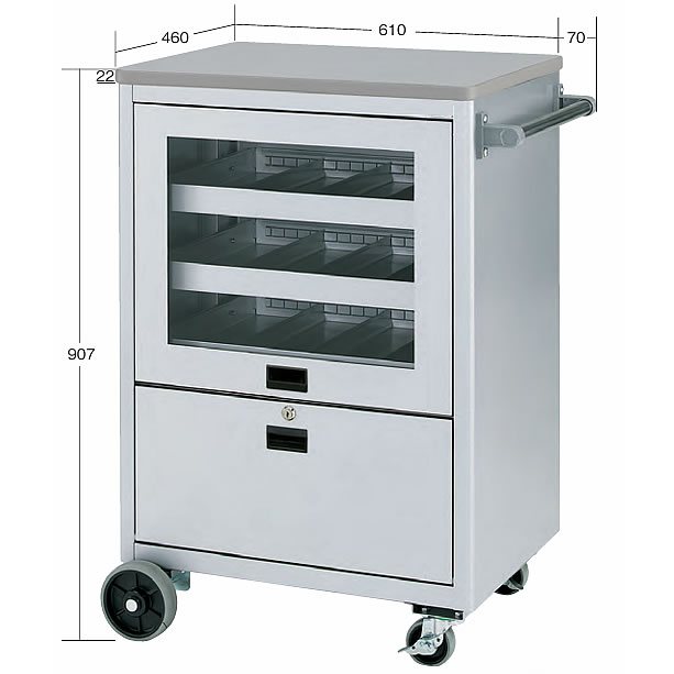 ノートパソコンツールワゴン台車/M39NP-649WT