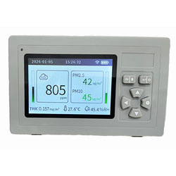 WiFi接続CO2PM2.5TVOC温湿度モニター/MI1CPT-117HM