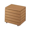 屋外キューブ型ベンチ（440×390×H430）再生木材EMウッド/M3472RB-C0440BRM-EM