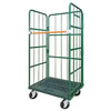 スチール製カゴ台車（800×600×1700）グリーン/M468RC-080060Y-PG