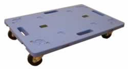 樹脂製平台車(黒ゴムキャスター)M1017TR-65GBN