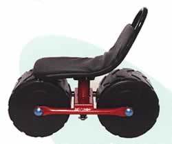 大型車輪移動作業椅子M493G-45M