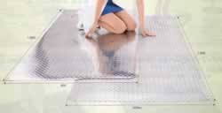 銀色縞板柄フロアーマットM218P-203SMP