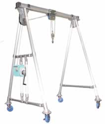 アルミ門型クレーン(ウインチ付)M42R25-S20-300KGE