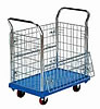 金網カゴ樹脂台車M198PRBL-007N