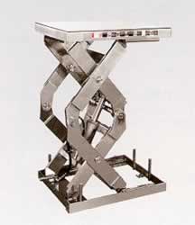 ステンレス二段式電動油圧テーブルリフターMC302X-070607B-HL-SUS