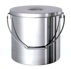 ツル付ツル付ステンレス丸型タンク/M1556U-ST-18S