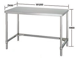 ステンレス作業台(三方枠)M253T-6045S