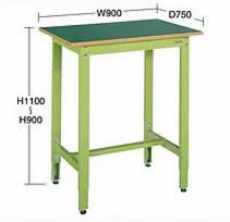 高さ調整軽量作業台M350KK9-096FS