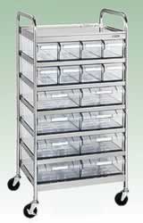 ステンレスワゴン(クリアケース付)M350SD-8RSU