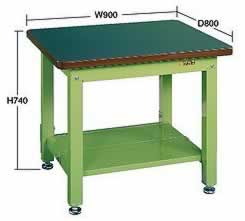 重量作業台(中板二枚付)M350WF-098T1S