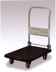 静音プラスチック台車(折りたたみ式ハンドル)/M623LA150G-DXK