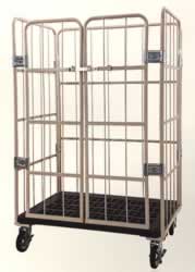 観音扉型樹脂床ロールボックスパレットMG25JK-S1CM