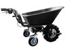 荒地用電動バケット付三輪運搬車(ラグタイヤ)M1108T-120KG-FBLK