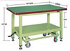 超重量作業台(昇降キャスター付)M350KWCF-12S