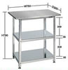 一人用ステンレス作業台M350SUS4-075S