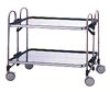 ステンレス折りたたみワゴン(パンチング棚板)M488OPW-2P
