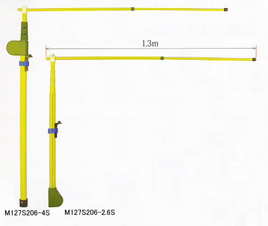 車高測定メジャーポール/M127S206-2.6S/測定/包装/物流/専門