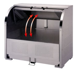 ステンレスゴミ箱/M1584KS-1000F