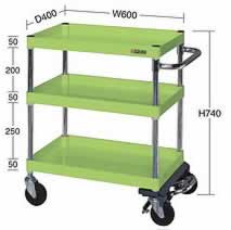 ブレーキ付ワゴン台車(200KG)M350MR-152MBRS