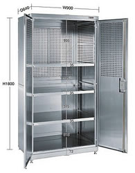 ステンレス保管庫(パンチング付)M350NH-9063PSU4S