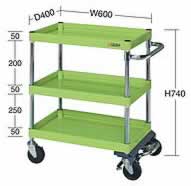 ブレーキ付ワゴン台車(200KG)M350SP-607BRS