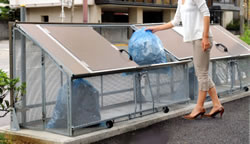 折りたたみ式メッシュゴミ箱/MI3R-800L