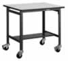 軽量作業台キャスター付(ポリ化粧天板)M227WP-0975C100T