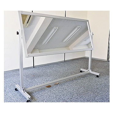 キャスター付き点検アルミフレームミラーM1082A-156S