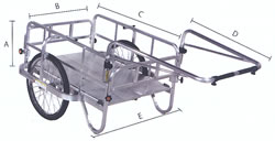 ノーパンクアルミリヤカーM34A-906N