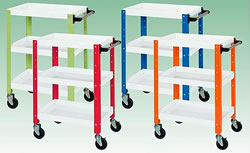 ツートン色中軽量ワゴン台車M350SSA-608WGS