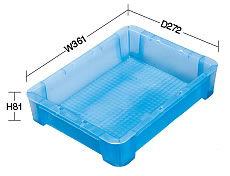 カラー透明コンテナM350T-6TMBLS