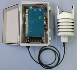 ﾛｶﾞｰ付気象計(風向風速/降水量/気圧/気温/相対湿度)/M694FL-WXT631F