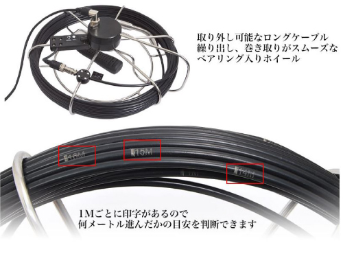 先端22φ20M配管用内視鏡M1080RH22-20M