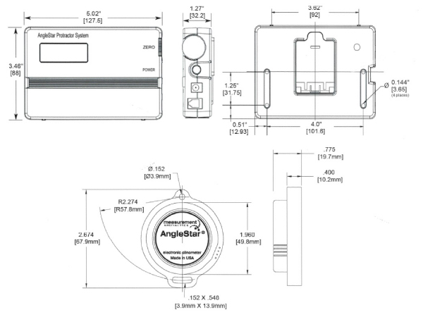 角度センサー分離表示機セットM193AH-60PB 