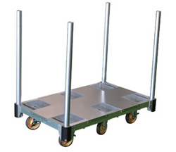 アルミ長尺材量台車(六輪)M196AL-6PK