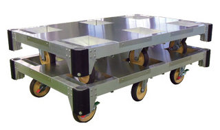 アルミ長尺材量台車(六輪)M196AL-6PK