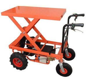 電動走行電動上下リフター台車(H1020mm)M2214E300KG-1020H