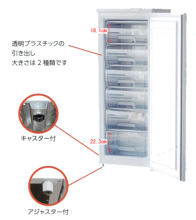 検食冷蔵庫(ストッカー)M2305F-176TK