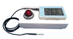 冷蔵庫用赤色アラーム警報温度ロガー/M237T-226LFP-RED