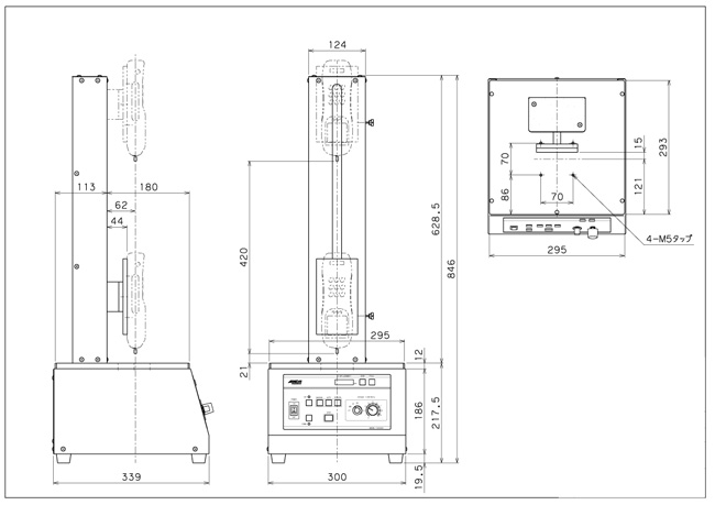 縦型電動計測スタンド（荷重-変位測定用）M24DEL-24110RZA