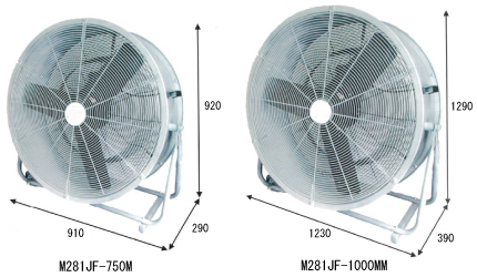 大型フロアー工場扇M281JF-750M